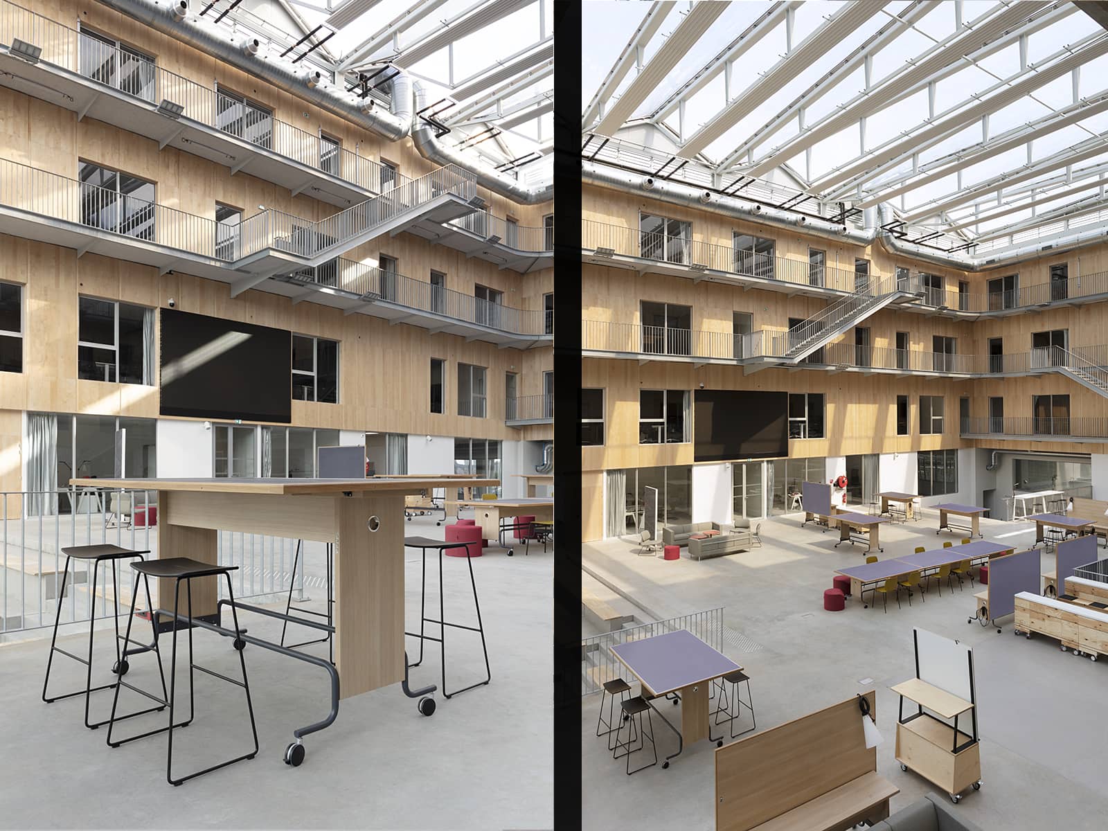 Photo d'architecture de l'école de design de Nantes Atlantique pour IDM